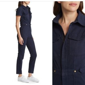 Good American REVOLVE Fit For Success Blue Rinse Jumpsuit Size 4 NEW!!